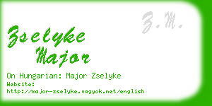 zselyke major business card